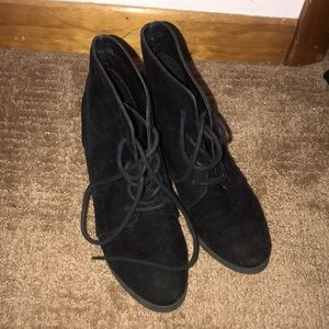 Steve Madden - Madden girl wedge black booties 6.5